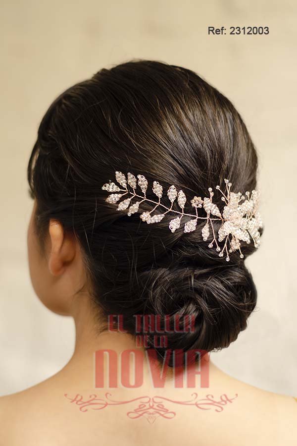 Tocado de novia 21 x 6 cm - Imagen 2