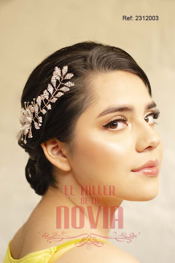 Tocado de novia 21 x 6 cm - Imagen 3