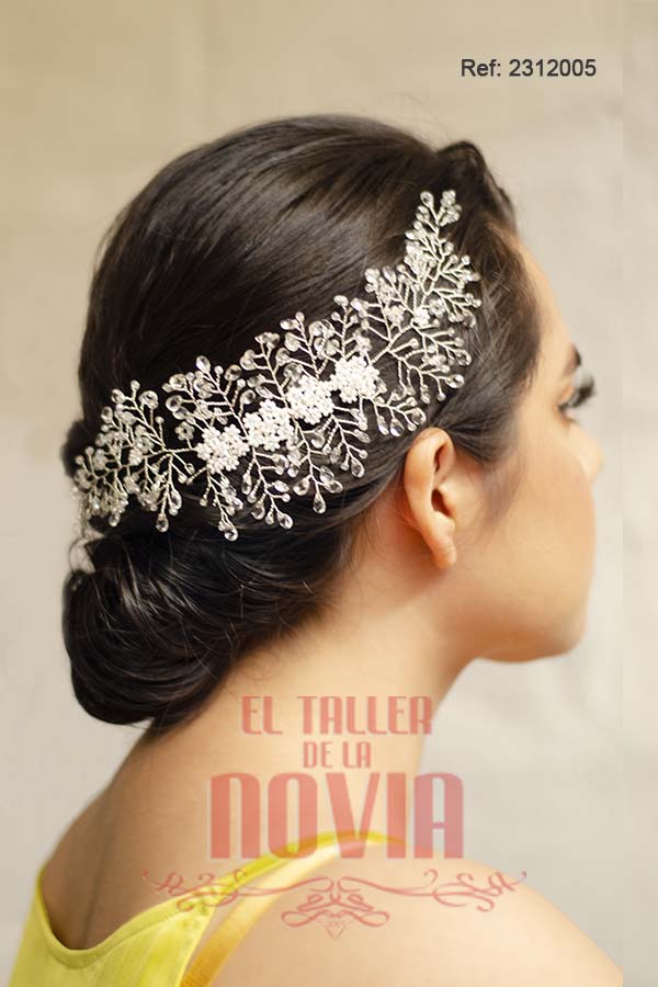 Tocado de novia 25 x 7 cm - Imagen 2