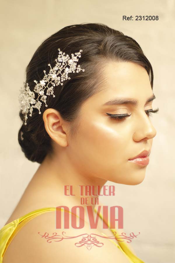 Tocado de novia 26 x 6 cm - Imagen 2