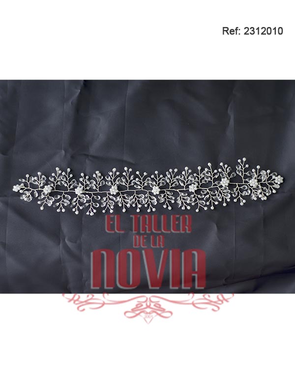 Tocado de novia 30 x 5 cm - Imagen 2