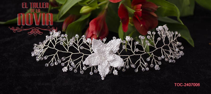 Tocado de novia 20 x 4 cm